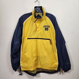 Holloway Notre Dame fighting Irish‎ pullover 1/4 zip rain jacket men's size XS